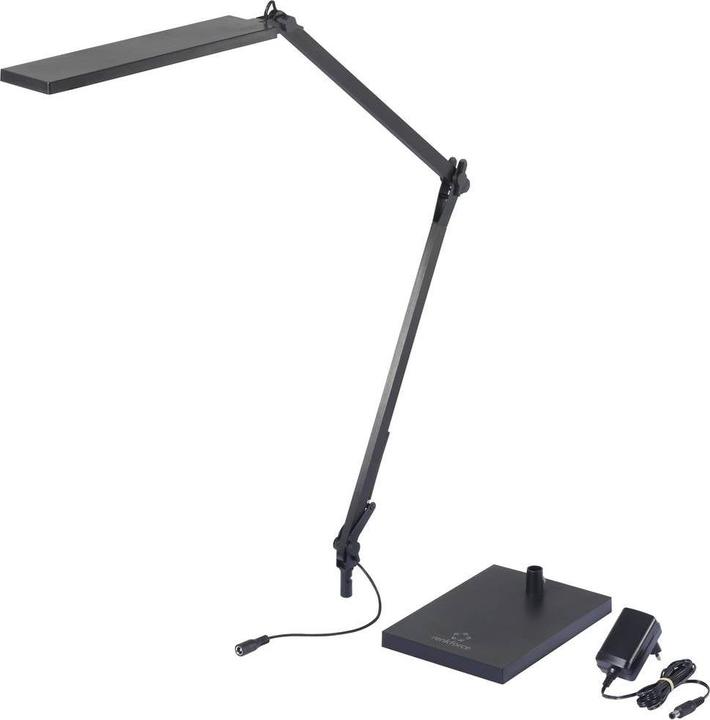 Actual product image Renkforce Flex RF-6439796 LED-Schreibtischleuchte LED 9.6 W Schwarz (500 lm)