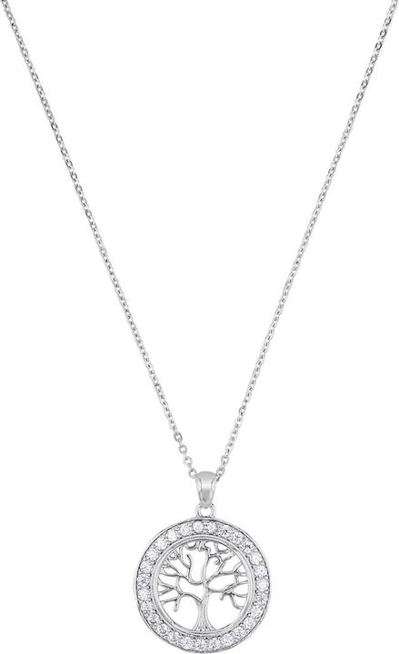 Amor Halsschmuck für Damen, 925 Sterling Silber, Zirkonia synth. | Lebensbaum (Silber 925)