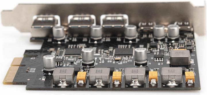 Image du produit Digitus Carte PCIe, 2x USB-C + 3x USB A