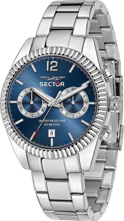 Sector R3253240006 Serie 240 Dual Time 41mm 5ATM (Orologio sportivo, 41 mm)