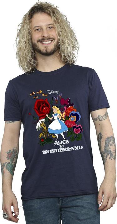 Image du produit Disney Mens Alice In Wonderland Flowers T-Shirt (XL)