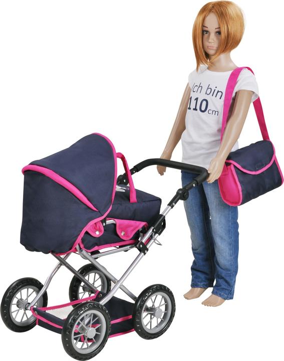 Immagine prodotto Knorrtoys Carrozzina per bambole Ruby - "UMA.the unicorn" blu
