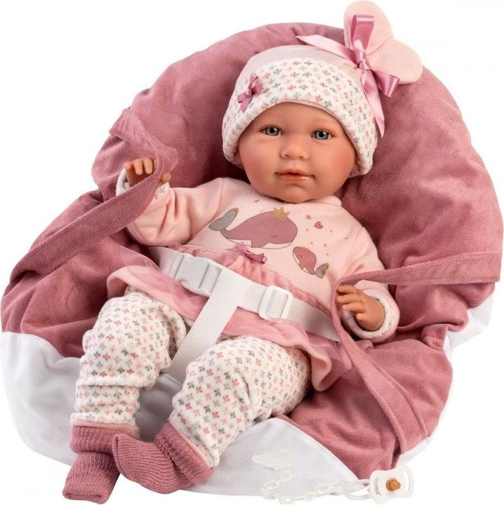 Actual product image Llorens Mimi baby doll with carrier, 42 cm