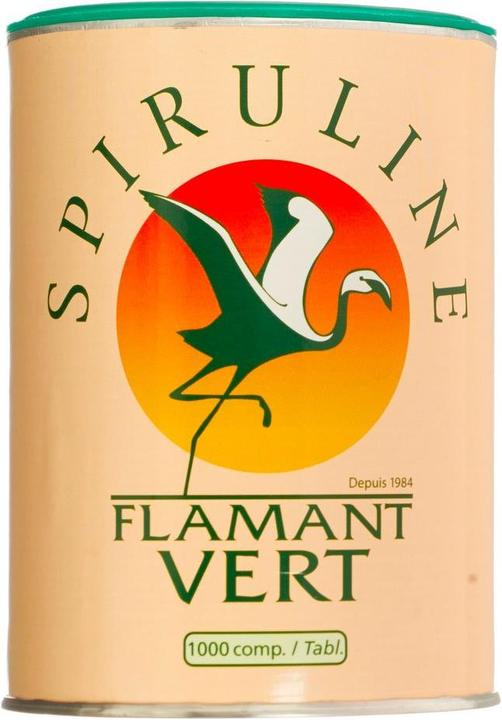Actual product image Spirulina Flamant Vert (1000 Piece, Pills, 500 g)