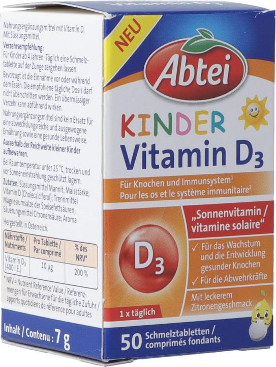Abtei Kinder Vitamin D3 (50 Stk) (50 Stück, Tabletten)
