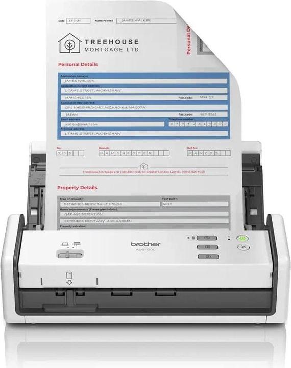 Actual product image Brother ADS-1800W30 ppm ADF 20 f (USB, WLAN)