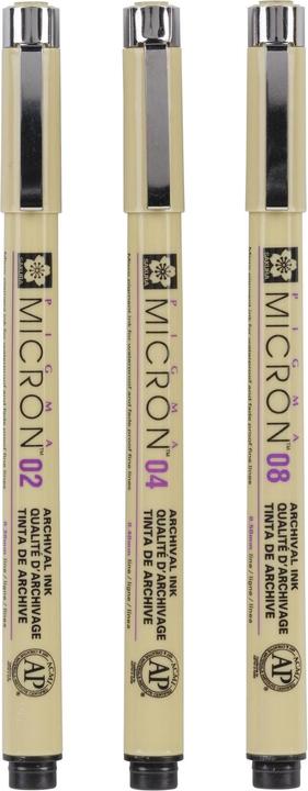 Actual product image Sakura Pigma Micron (Black, 3 x)