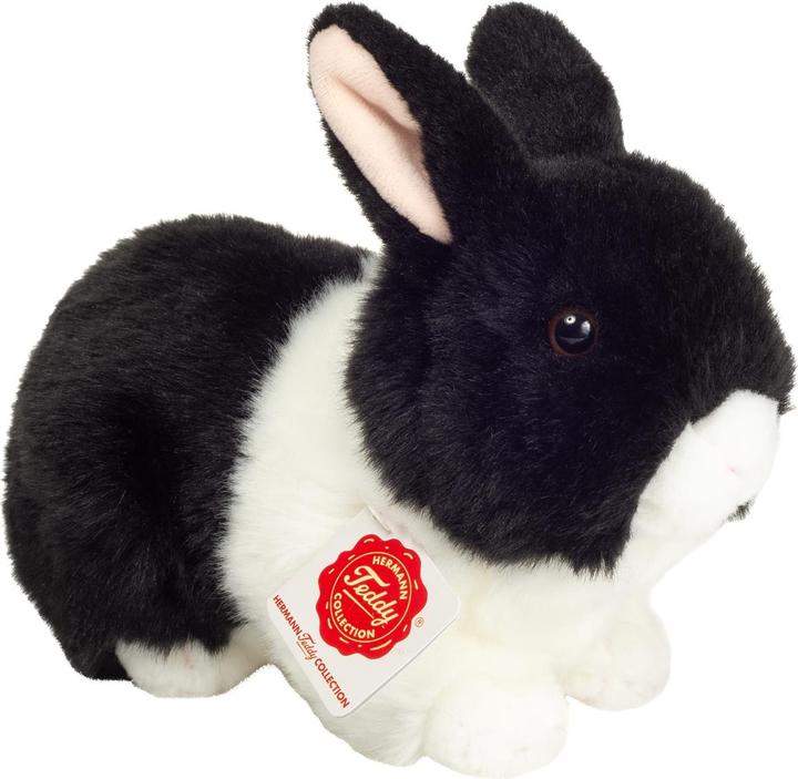 Produktbild Teddy Hermann Hase schwarz-weiss 23cm (12 cm)