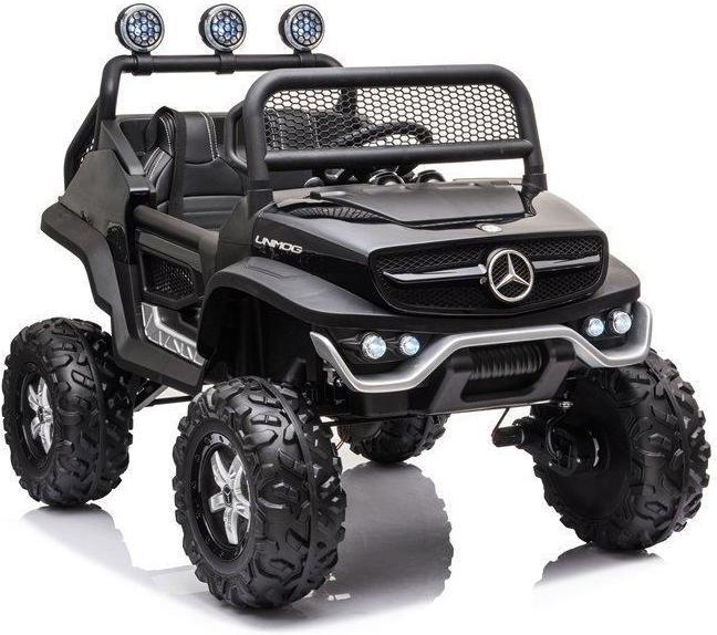 Immagine prodotto Lean Toys SUV elettrico per bambini Mercedes Unimog S, laccato nero