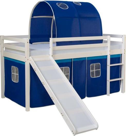 Image du produit Homestyle4u Lit surélevé Lit de jeu avec toboggan (90x200)