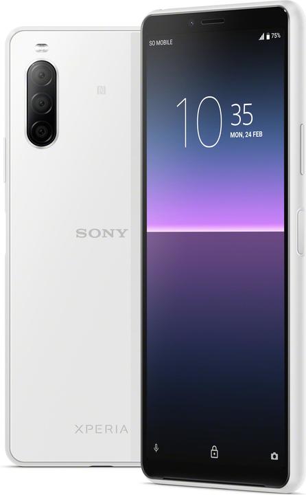 Sony Xperia 10 II (128 GB, White, 6", Hybrid Dual SIM, 12 Mpx, 4G)