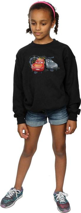 Actual product image Disney Girls Cars Lightning Vs Storm Sweatshirt (140, 146)