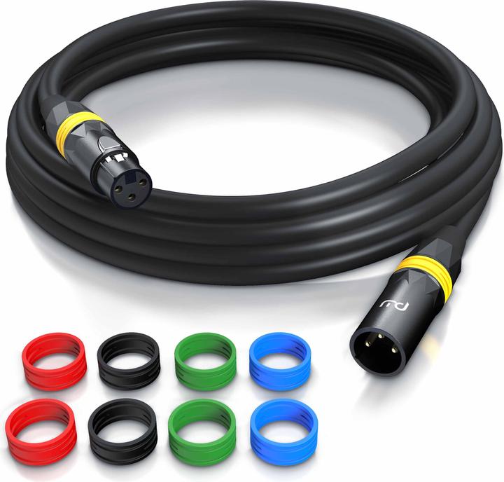 Produktbild Primewire XLR Audiokabel, XLR Stecker auf XLR Buchse, NF Audio Kabel, OFC Kupfer, geschirmt, flexibel (3 m, XLR)