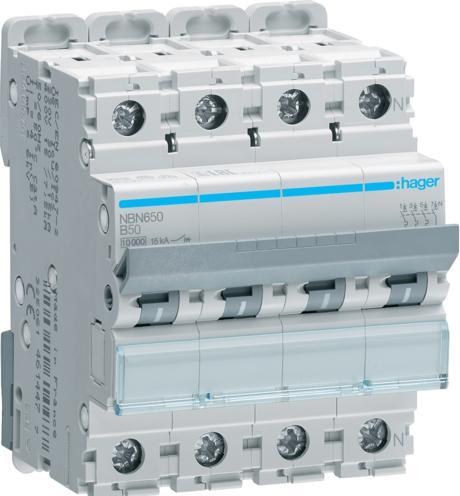 Immagine prodotto Hager Interruttore HAG NBN650 3P+N 10kA B-50A 4M