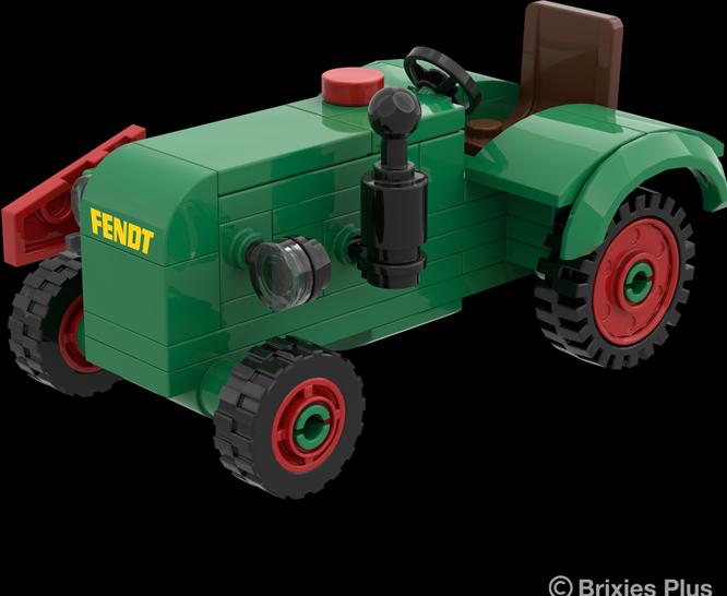 Produktbild Brixies PLUS Bausatz Fendt Dieselross F28 (mit Mähbalken) Classic Club Collection