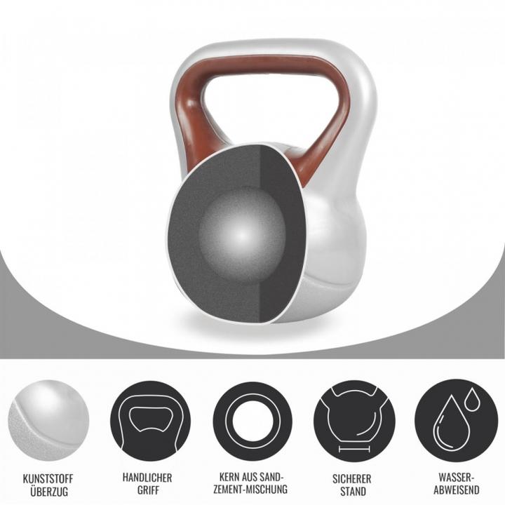 Produktbild Gorilla Sports Kettlebell Stylish (1 x 6 kg, 1 x 3 kg, 1 x 8 kg)