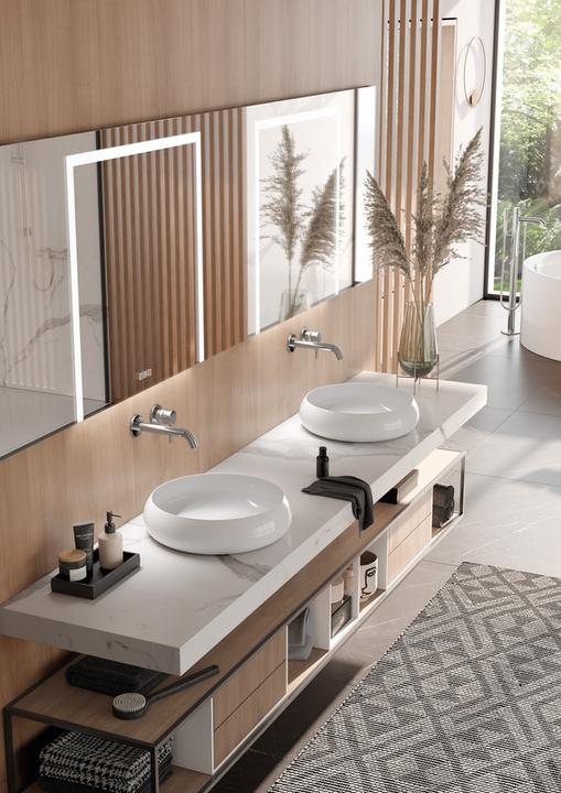 Image du produit Kludi BOZZ Mélangeur lavabo deux trous, bec 23 cm