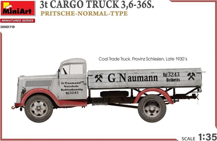 Produktbild 1:35 3t Cargo Truck 3,6-36S Pritschenw.