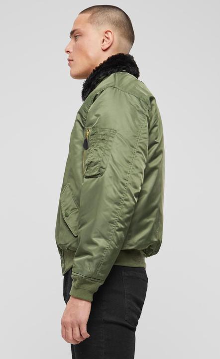 Actual product image Brandit MA2 Fur Collar outdoor jacket size 4XL colour olive (4XL)