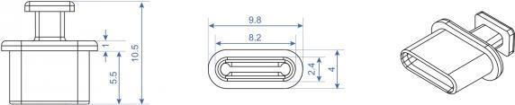 Produktbild Delock USB-Typ-C Staubschutz (10 Stück) (Stecker und Verbinder)