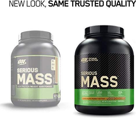Actual product image Optimum Nutrition Serious Mass (Strawberry, 1 pcs., 5450 g)