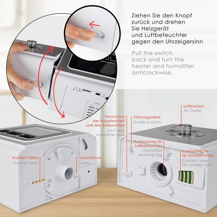 Image du produit Pulox Auto CPAP Appareil de traitement de l'apnée du sommeil avec masque facial