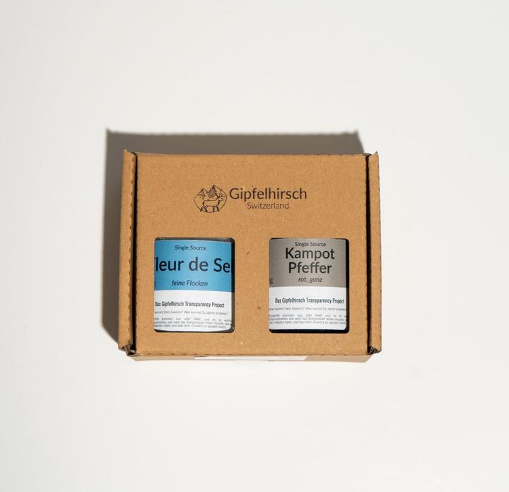 Gipfelhirsch Geschenk Box: Salz und Pfeffer Deluxe (250 g)