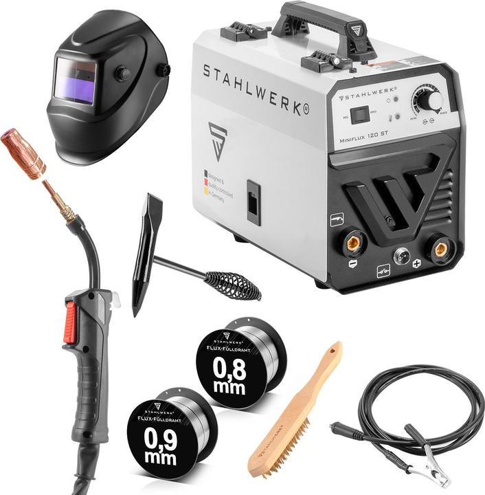 Stahlwerk Welding machine Mini FLUX 120 ST with ARC | MMA function fully equipped