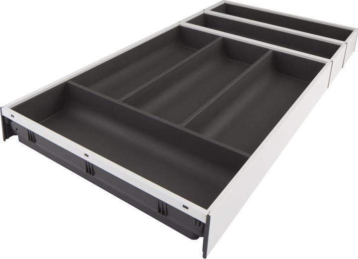 Produktbild Blum Ambia-Line Besteckkasten 624x300x50, Stahl seidenweiss oriongrau matt (1 Stk.)