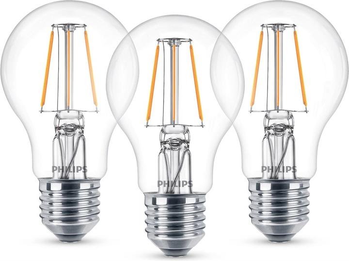Image du produit Philips Lampe (E27, 4.30 W, 250 lm, 3 x, F)