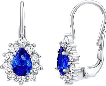 Produktbild Silvego Silver earrings withue Swarovski Â® stone Created Stones SILVEGO31866D
