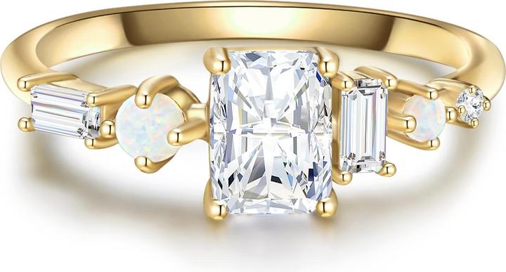 Image du produit Glanzstücke München Femmes argent sterling zirconium or jaune - 31596 (48, Argent 925)