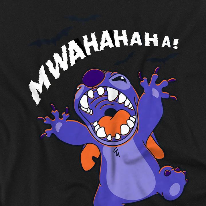 Actual product image Lilo & Stitch Unisex Adult Evil Laugh T-Shirt (M)