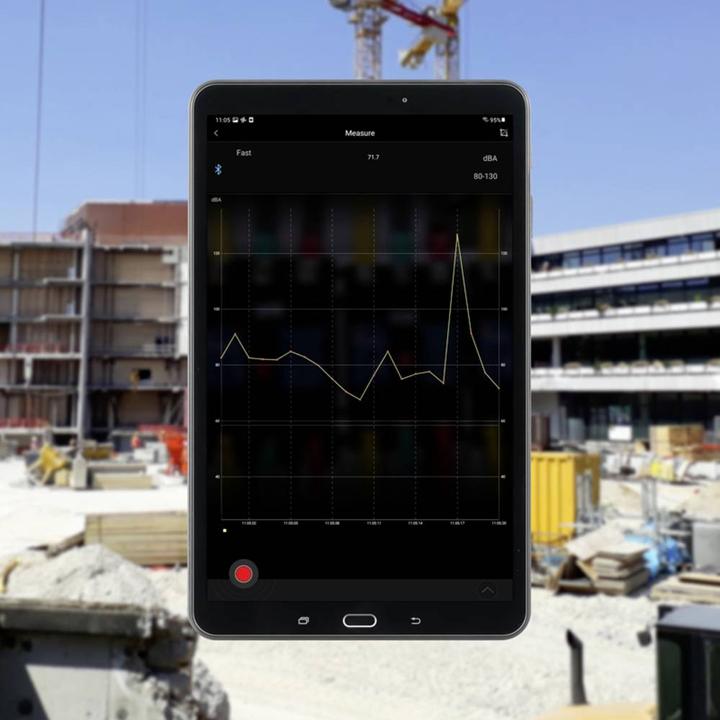 Actual product image PCE Instruments Sound level meter Data logger PCE-323 30 - 130 dB 30 Hz - 8