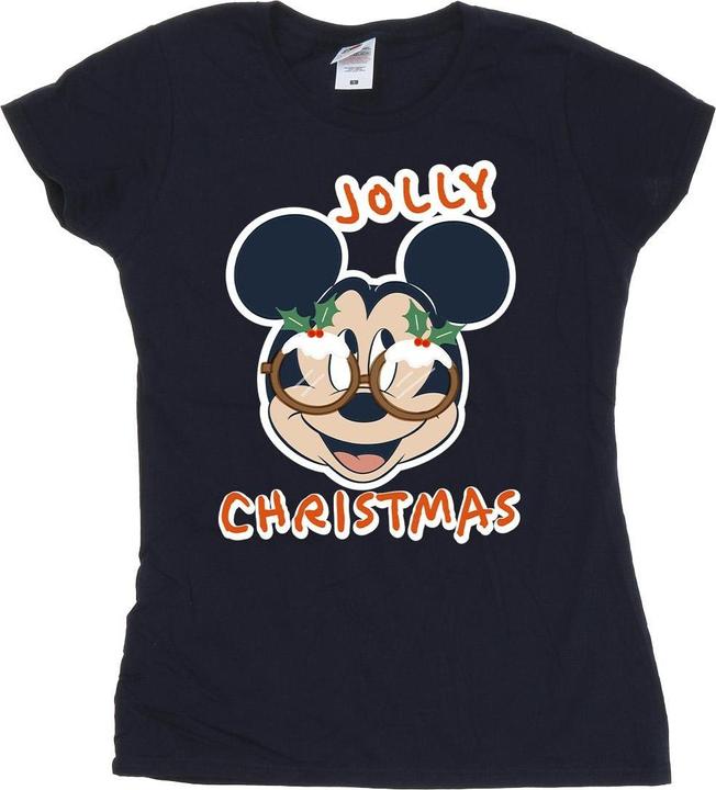 Produktbild Disney Mickey Mouse Jolly Christmas Glasses TShirt (M)