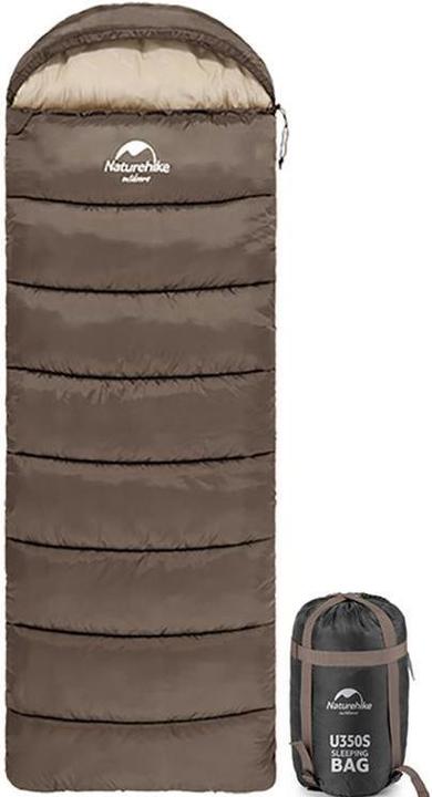 Actual product image Naturehike U series sleeping bag U250 1500g - brown (220 cm)