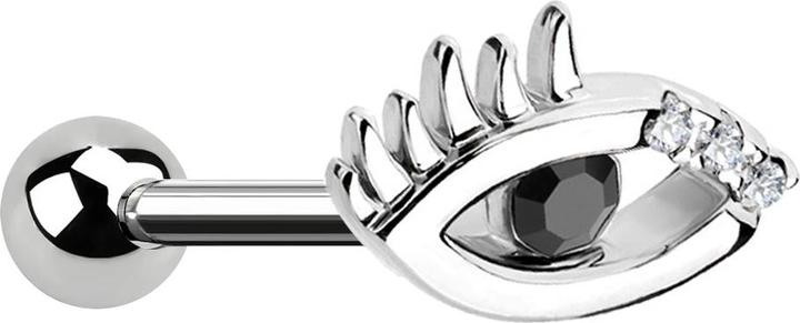 Immagine prodotto Star Piercing Micro Barbell silber Auge (Acciaio chirurgico 316L, Ottone)