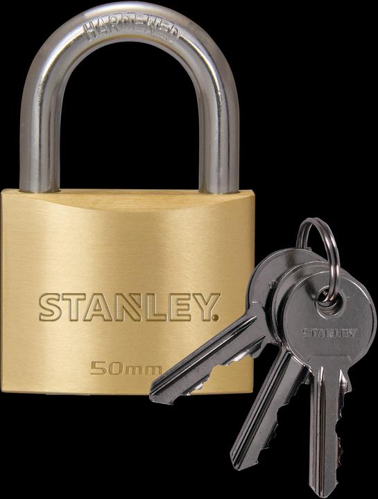 Actual product image Stanley Brass padlock 50mm