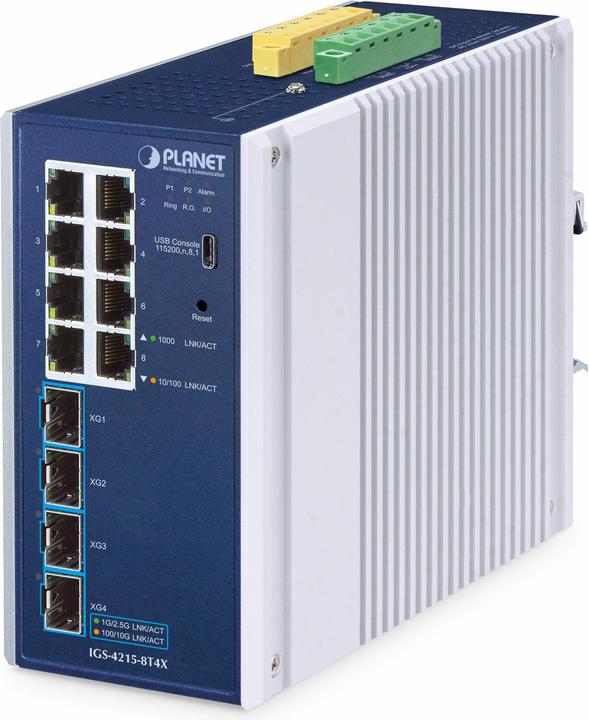 Immagine prodotto Planet Switch industriale L2/L4 a 8 porte gestito IGS-4215-8T4X (8 Porti)