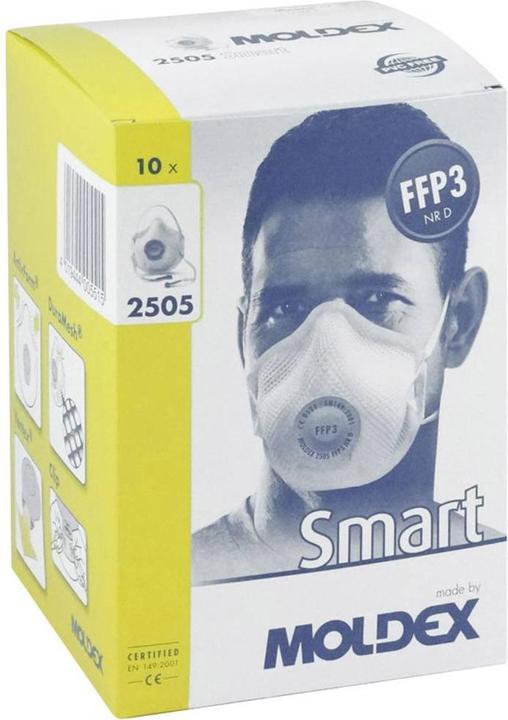 Actual product image Moldex 2505 Smart FFP3 Disposable Respirator (FFP3 D, 10 x)