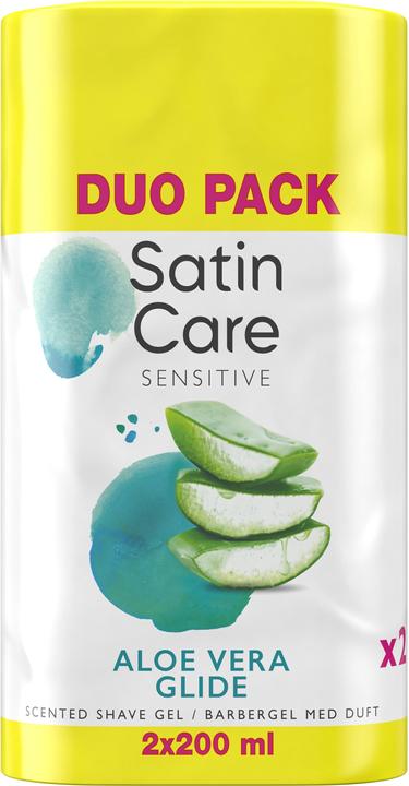 Venus Optic Tilbehør Satin Care Shaving Gel Aloe Vera 2x200 ml (200 ml, Shaving gel)