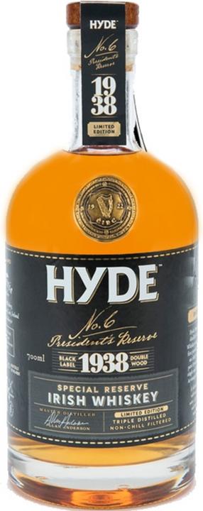 Actual product image Hyde Irish Blended Whiskey No. 6 President's Reserve 1938 (Blended Whisky, Irish whiskey)