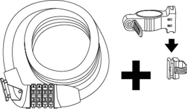 Actual product image Stanley Cable lock 12mm x 900mm, 4 digits (90 cm)