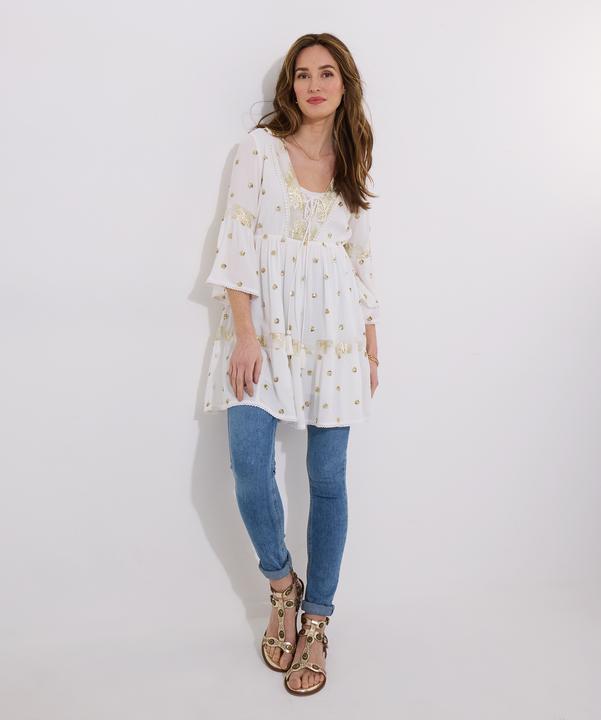 Actual product image Joe Browns Sequin Embroidered Long Sleeve Tunic Dress (18)