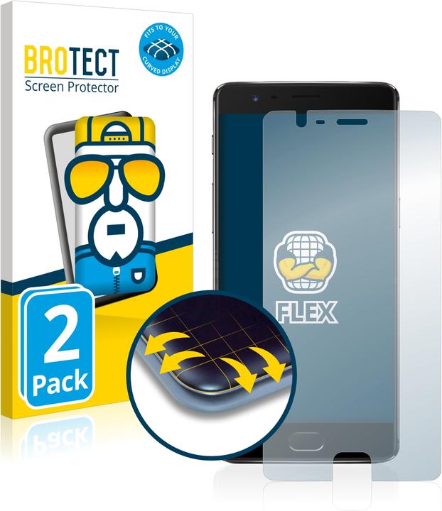 Produktbild BROTECT Full-Cover Displayschutz (2 Stück, OnePlus 3T)