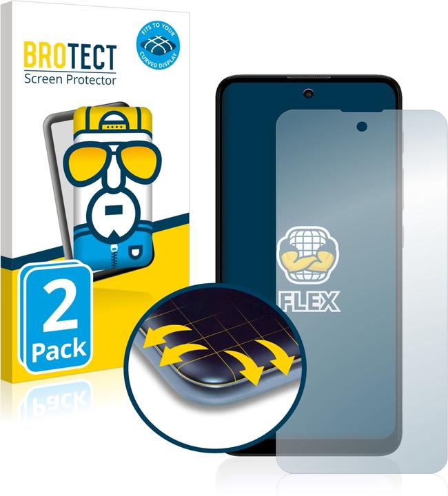 Produktbild BROTECT Full-Cover Displayschutz (2 Stück, Motorola Moto E40)