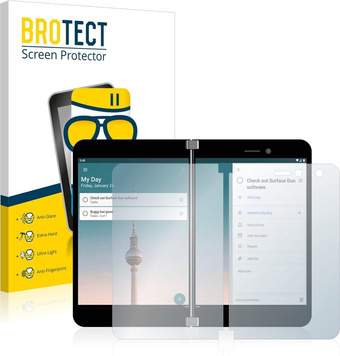Productafbeelding BROTECT AirGlass Matte kogelwerende glasfolie (1 Stuk, Microsoft Surface Duo)
