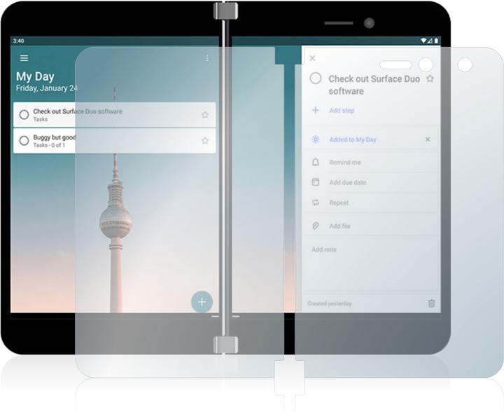 Productafbeelding BROTECT AirGlass Matte kogelwerende glasfolie (1 Stuk, Microsoft Surface Duo)