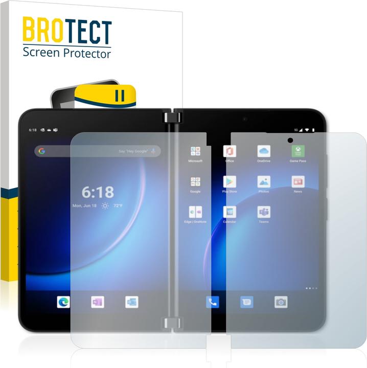 Productafbeelding BROTECT AirGlass Matte kogelwerende glasfolie (1 Stuk, Microsoft Surface Duo 2)