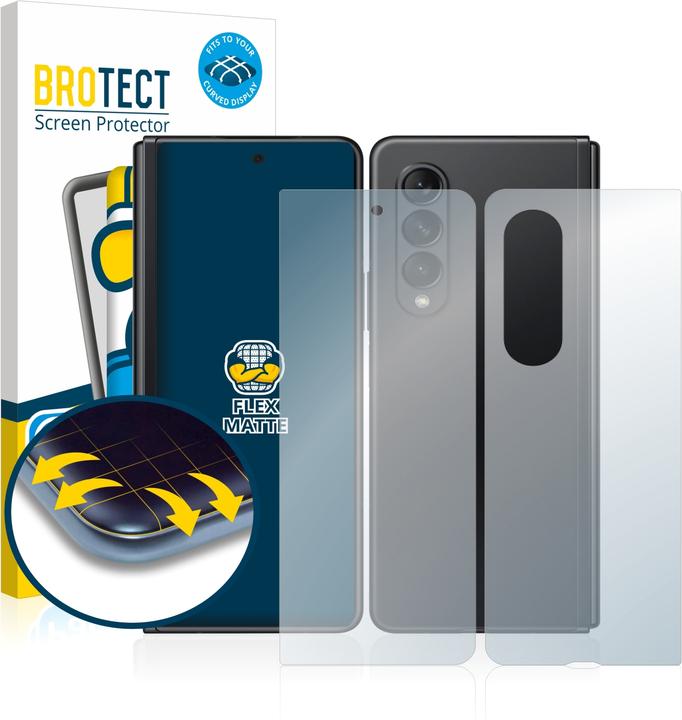 Actual product image BROTECT Full-Cover Protector Matte (2 Piece, Samsung Galaxy Z Fold3)